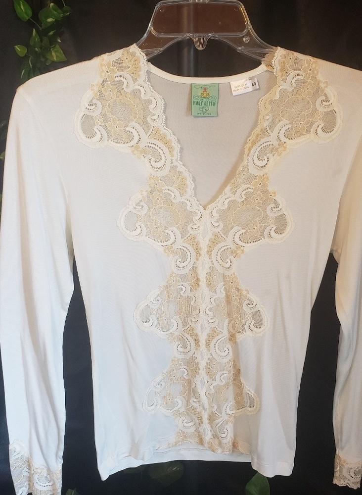 Mary Green 100% SILK blouse SIZE S